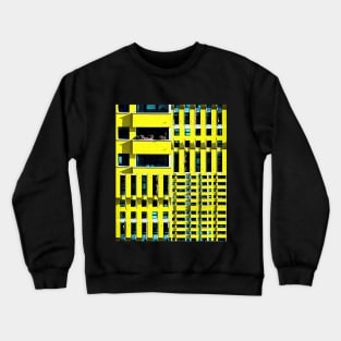 Apartment Building Brutalism Art Crewneck Sweatshirt